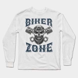 Biker Zone T Shirt For Women Men Long Sleeve T-Shirt